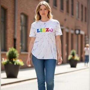 NWOT LIZZO Unisex White Tie Dye  U R Special Official Merch Tee Shirt - Size XL